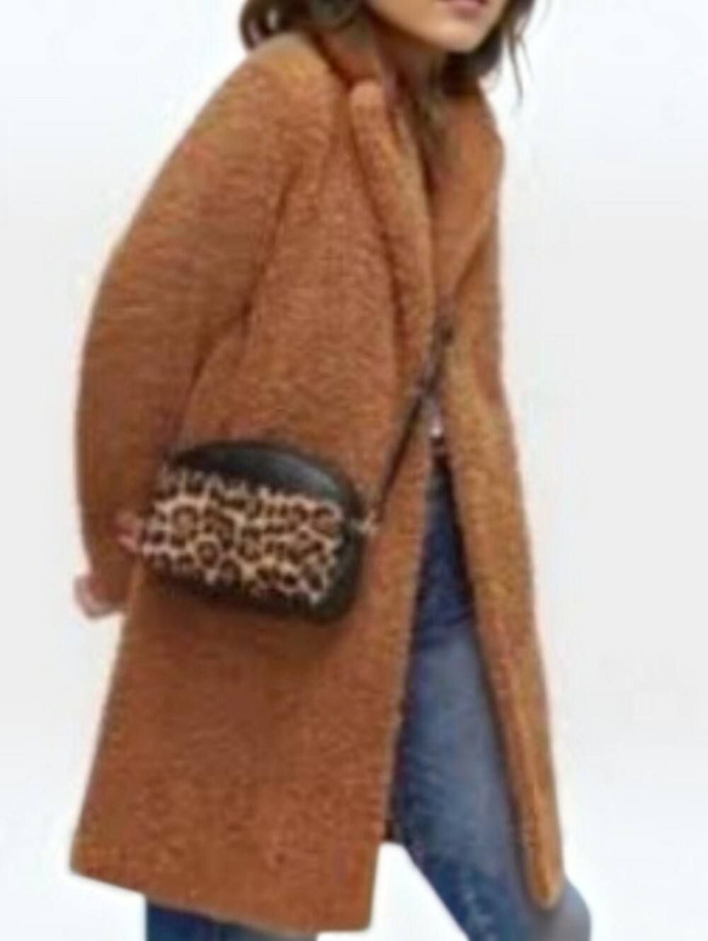 Rachel Zoe Camel Cozy Teddy Long Coat Sise XS